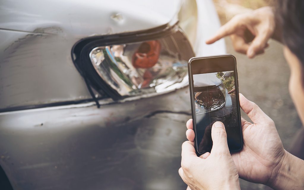 auto ongeluk - materiële schade
